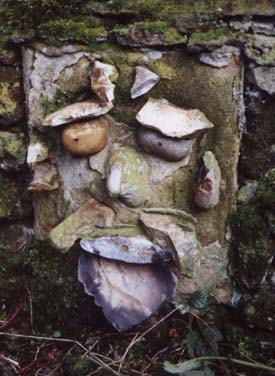 stone mosaic face