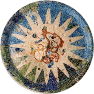 roof medallion mosaic