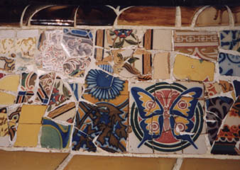 Jujol's bench mosaic