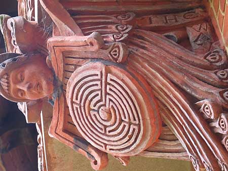 terracotta angel with maze terracotta angel with maze