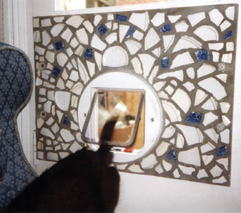 mosaic catflap