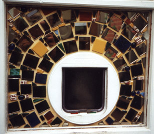 mosaic catflap