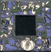 egrets mosaic