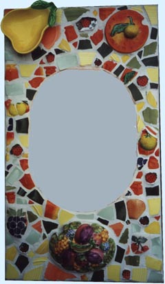 fruit mosaic mirror