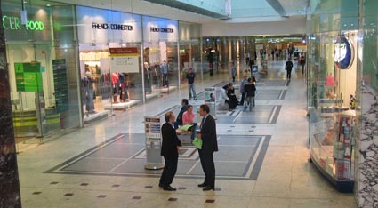 mosaics in shopping arcade