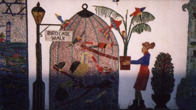 columbia road mosaic scene