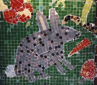 columbia road rabbit mosaic