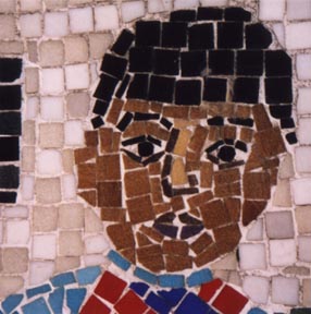 columbia road mosaic face