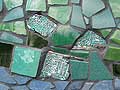 A selection of green tiles