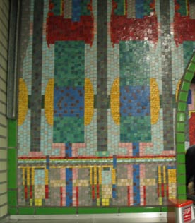 escalator mosaic