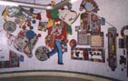 running man mosaic