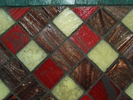 vitreous glass mosaic tiles