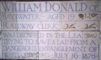 william donald memorial