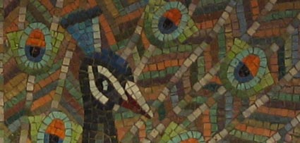 peacock mosaic