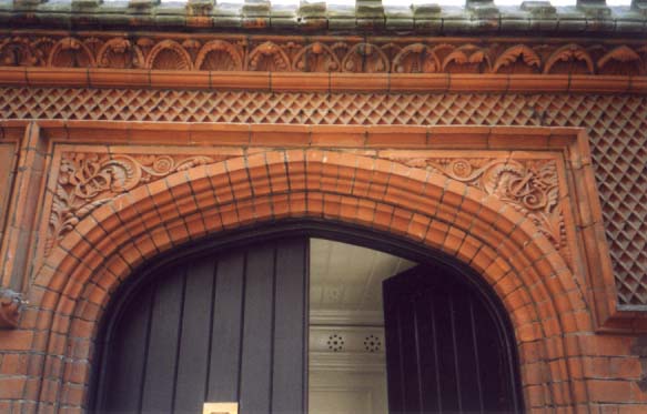 architectural ceramics around door