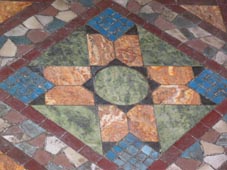 detail of marble floor