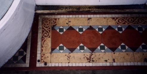 tiled doorway