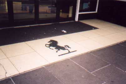 horse mosaic at debenhams