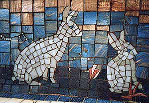 rabbit mosaic