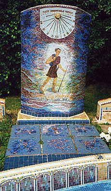 mosaic sundial