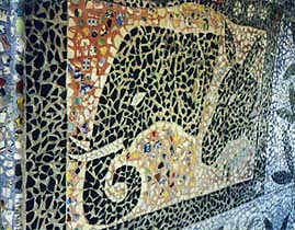 elephant and donkey mosaic