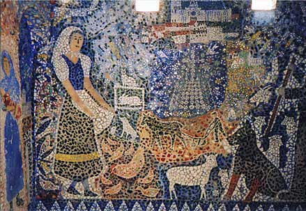 chapel wall mosaic