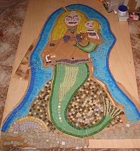 mosaic mermaid