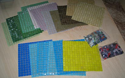 glass mosaic tiles