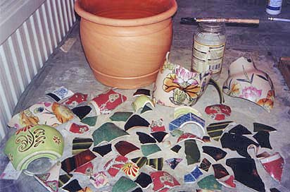 mosaic planter project