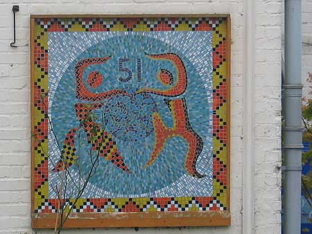 mosaic in Norfolk Street