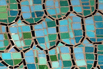 fish scales mosaic