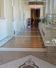 mosaic and tile floor