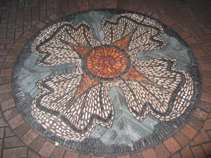 Rose Street pebble mosaic