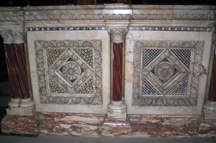 geometric inlay mosaic