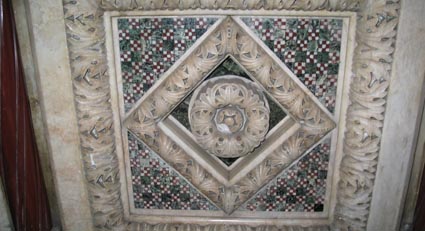 geometric inlay mosaic