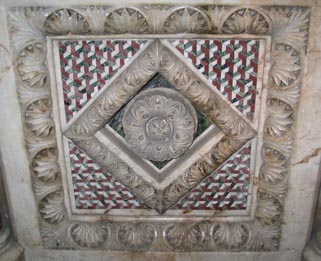 geometric inlay mosaic