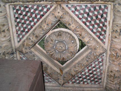 geometric inlay mosaic