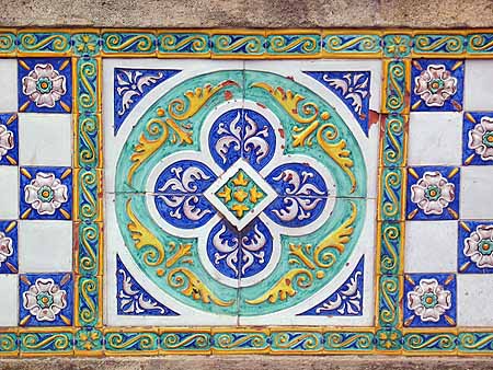 Tiles on San Franseco bridge