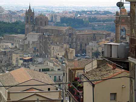 View from top of La Scala steps