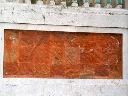 Terracotta tile panel