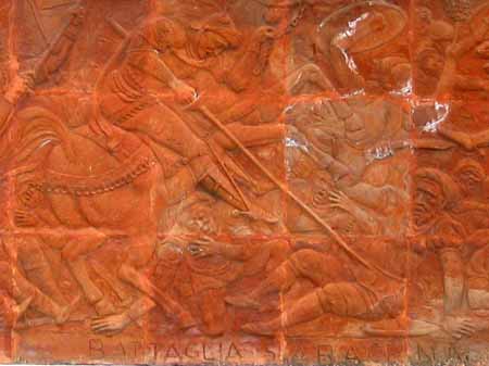 Terracotta tile panel
