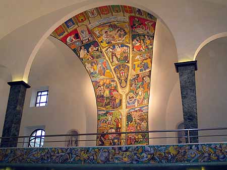 Overview of Sicilian theme mosaic