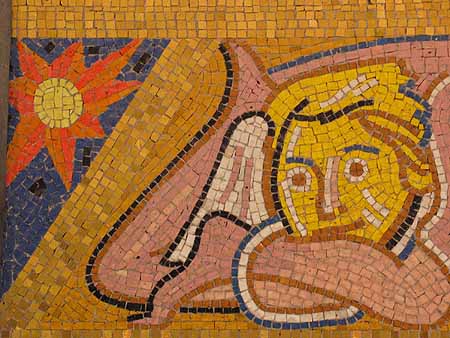 Mosaic of symbol of Sicily