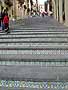 View up the steps of La Scala