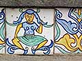 Tiles with dancer design