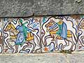 Horse riders feature often on the tiles