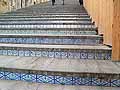 View up the steps of La Scala