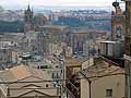 View from top of La Scala steps over the town of Caltagirone