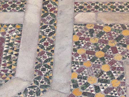 detail of cosmati floor