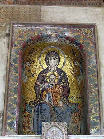 madonna and child mosaic